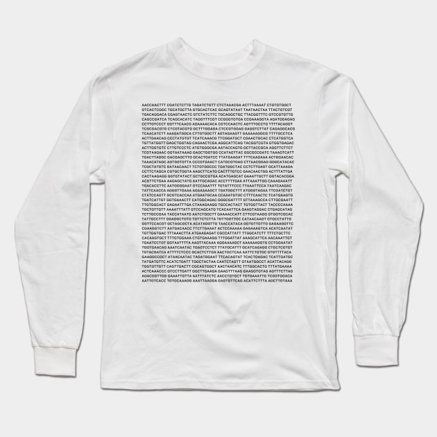 Genome ATGC DNA base pairs genes Long Sleeve T-Shirt by labstud